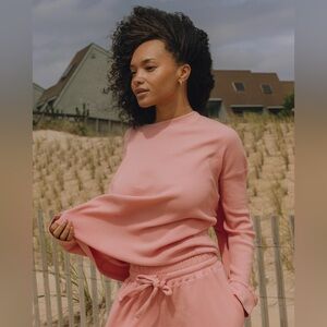 BNWT Daily Drills Dusty Rose Monochrome Reversible  Thermal Top - M/L